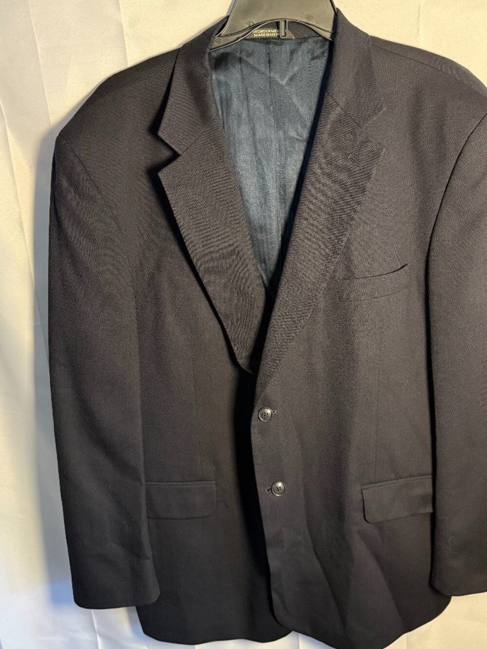 Imperial by Haggar Men’s Wool Blazer Size 46L Brown Gray Pinstripe Sport Coat